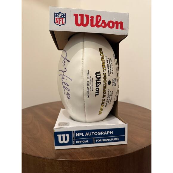 Seattle Seahawks #82 Luke Willson NFL Autographed Football - Picture 2 of 3